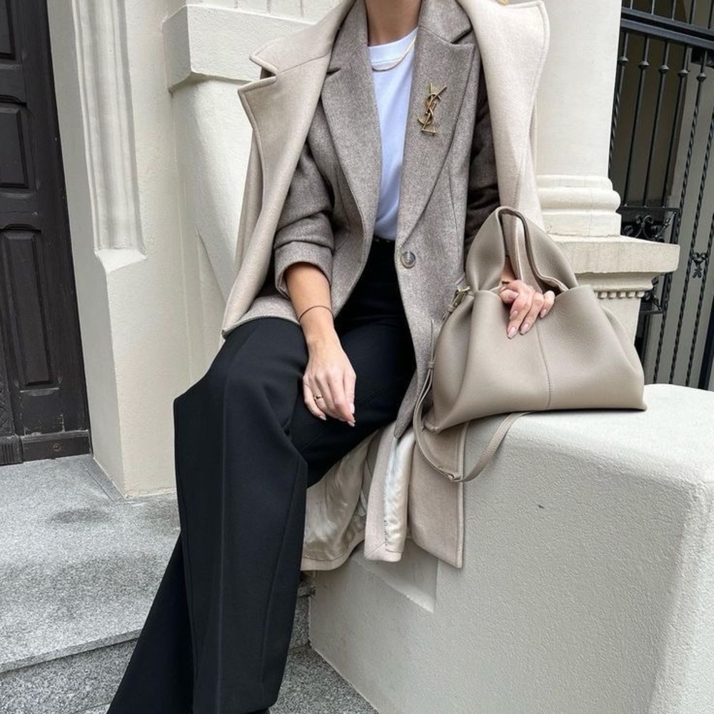 Zara Herringbone Wool Blazer - Picture 9 of 16